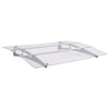 Vidaxl Port Canopy 120x90 cm in policarbonato d'argento e trasparente