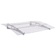 Vidaxl Port Canopy 120x90 cm in policarbonato d'argento e trasparente