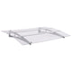 Vidaxl deurluifel 150x90 cm pet zilverkleurig en transparant