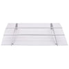 Marquesina para puerta Vidaxx 150x90 cm pet color plateado y transparente