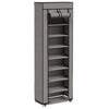Gabinete de zapato Vidaxl con cubierta 57x29x162 CM Fabric Gray