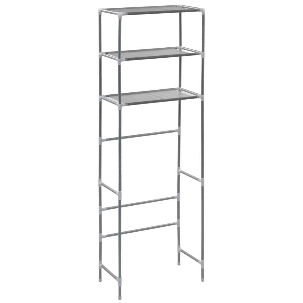 Vidaxl Storage Rack para 3 capas de arriba 53x28x169 cm de color plateado