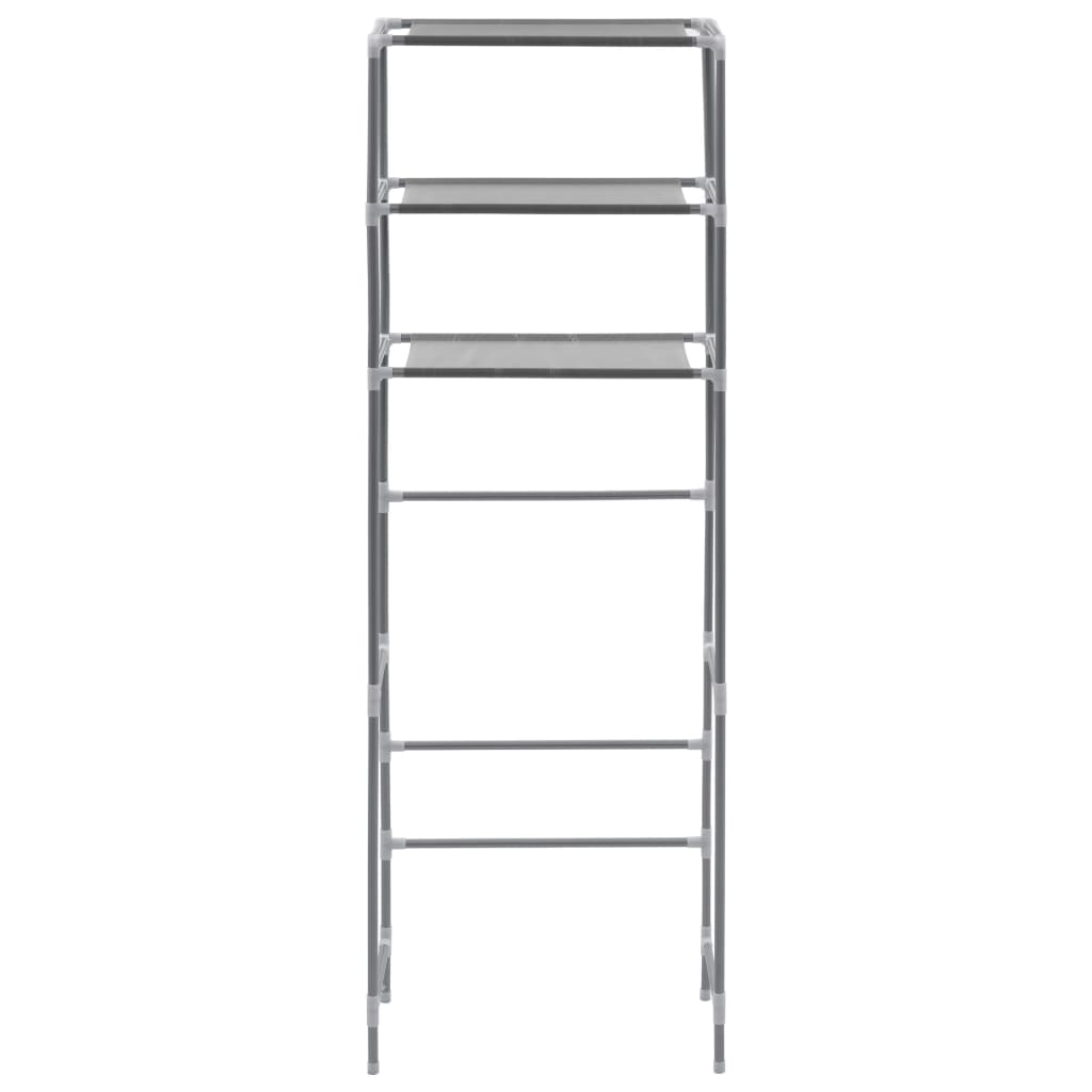Vidaxl Storage Rack para 3 capas de arriba 53x28x169 cm de color plateado