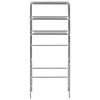 Vidaxl Rack de almacenamiento para lavadora boven 3 capas 69x28x169 cm de plata