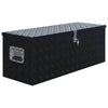Vidaxl Box de aluminio 1085x370x400 mm Negro