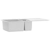 Vidaxl Sink Double Bins in granito bianco