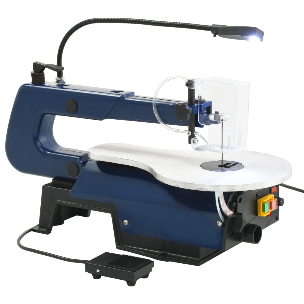 Vidaxl Miggull Macchina segale elettrica con pedale e luce a LED 125 W