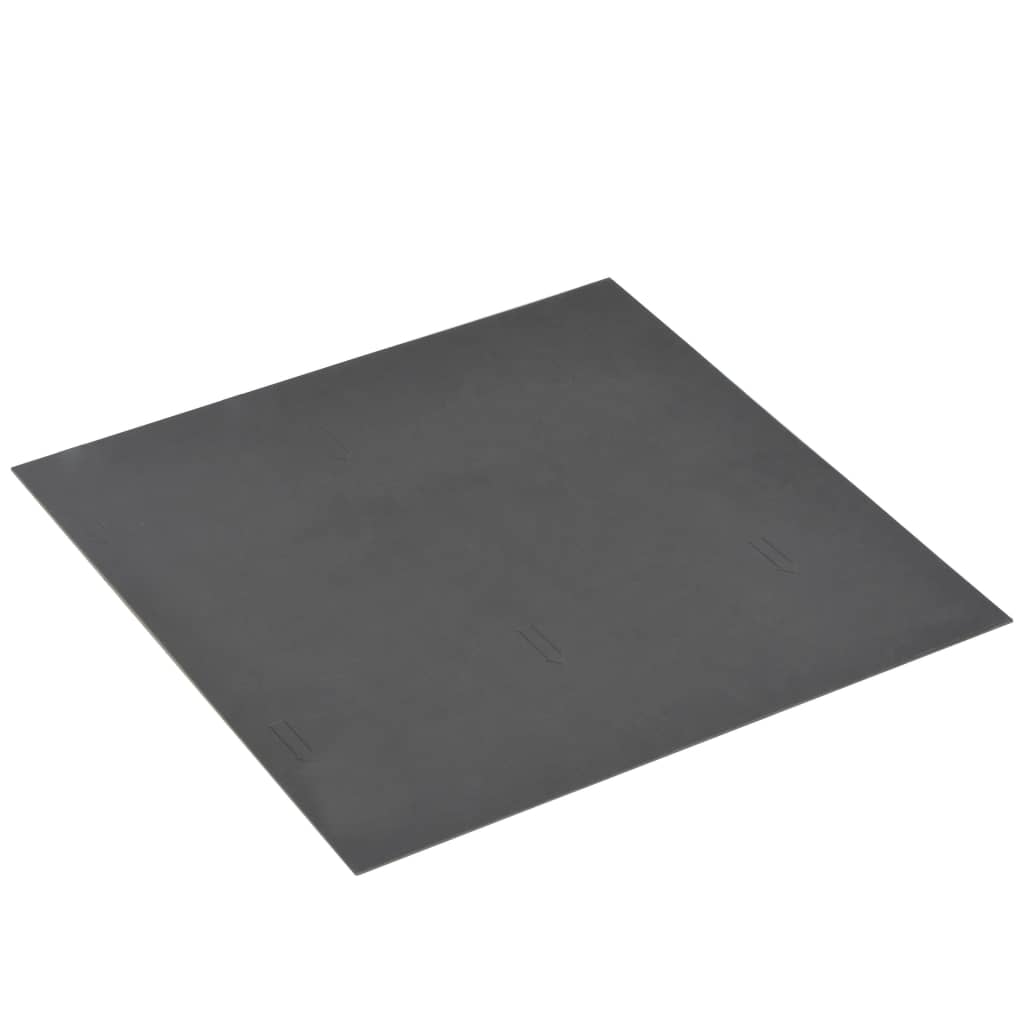 Vidaxl Piso de piso Autoadhesivo 5.11 m² PVC Negro con patrón