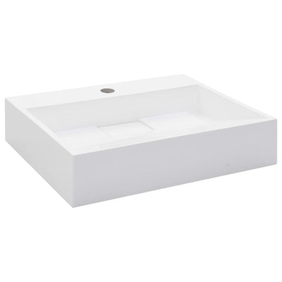 Vidaxl Washbasin 50x38x13 cm Mineral Cash Cash White White