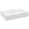 Vidaxl Washbasin 60x38x11 CM Mineral fundido de mármol fundido blanco