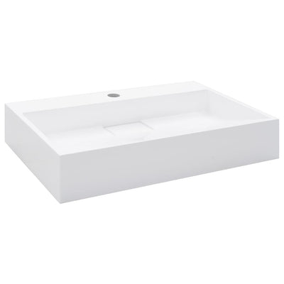 Vidaxl Washbasin 60x38x11 cm Mineral Cash Cash White
