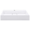 Vidaxl Washbasin 60x38x11 CM Mineral fundido de mármol fundido blanco