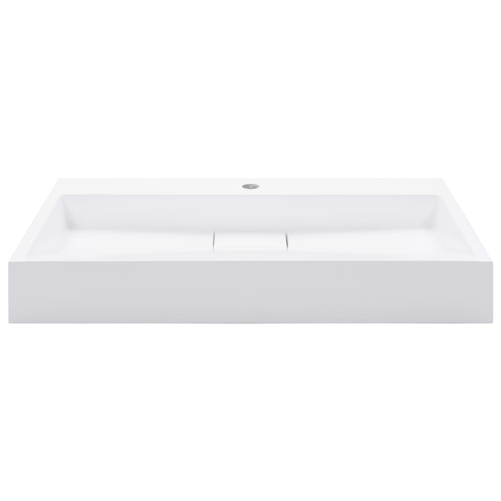 Vidaxl Washbasin 80x46x11 cm Mineral Cash Cash White