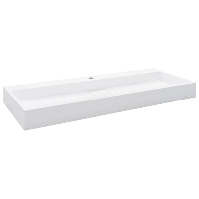 Vidaxl Washbasin 120x46x11 cm Mineral Cash Cash White