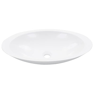 Vidaxl Washbasin 59.3x35.1x10.7 cm Caschi di marmo minerale Caschi bianco