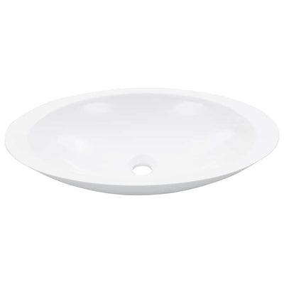 Vidaxl Washbasin 59.3x35.1x10.7 cm Caschi di marmo minerale Caschi bianco
