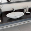 Vidaxl Washbasin 59.3x35.1x10.7 cm de mármol mineral fundido blanco
