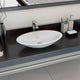 Vidaxl Washbasin 59.3x35.1x10.7 cm de mármol mineral fundido blanco