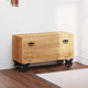 Vidaxl Cabinet da scarpe 86x35x55 cm Legno di mango solido