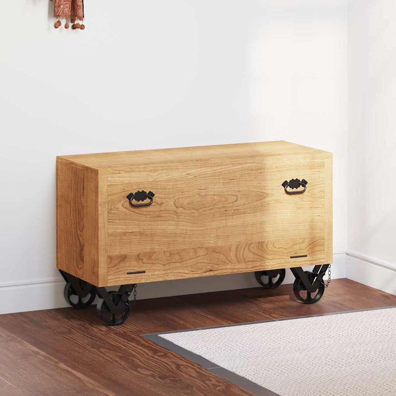 Gabinete de zapatos Vidaxl 86x35x55 cm de madera de mango sólida
