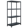Vidaxx estanterías de almacenamiento 2 piezas 60x30x138 cm plástico negro