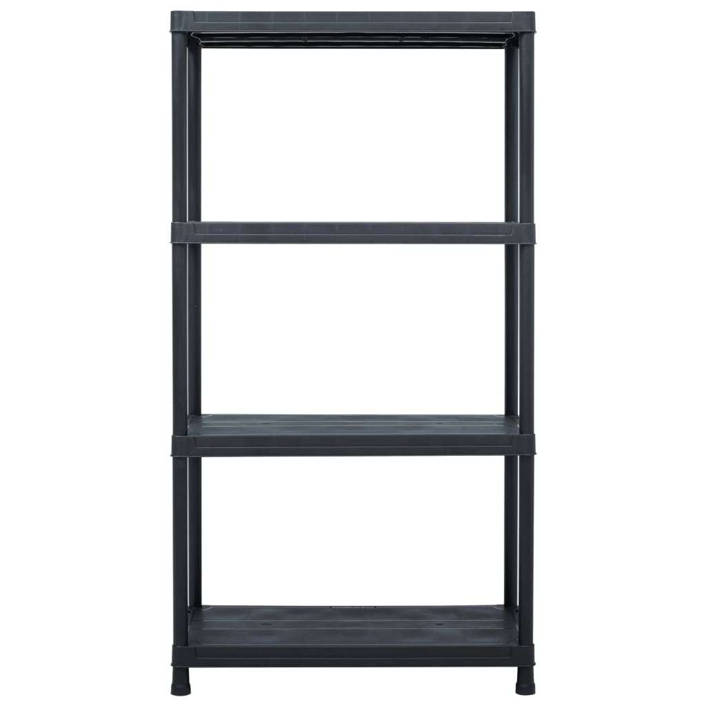 Scaffali Vidaxx 5 pezzi 60x30x138 cm in plastica nera