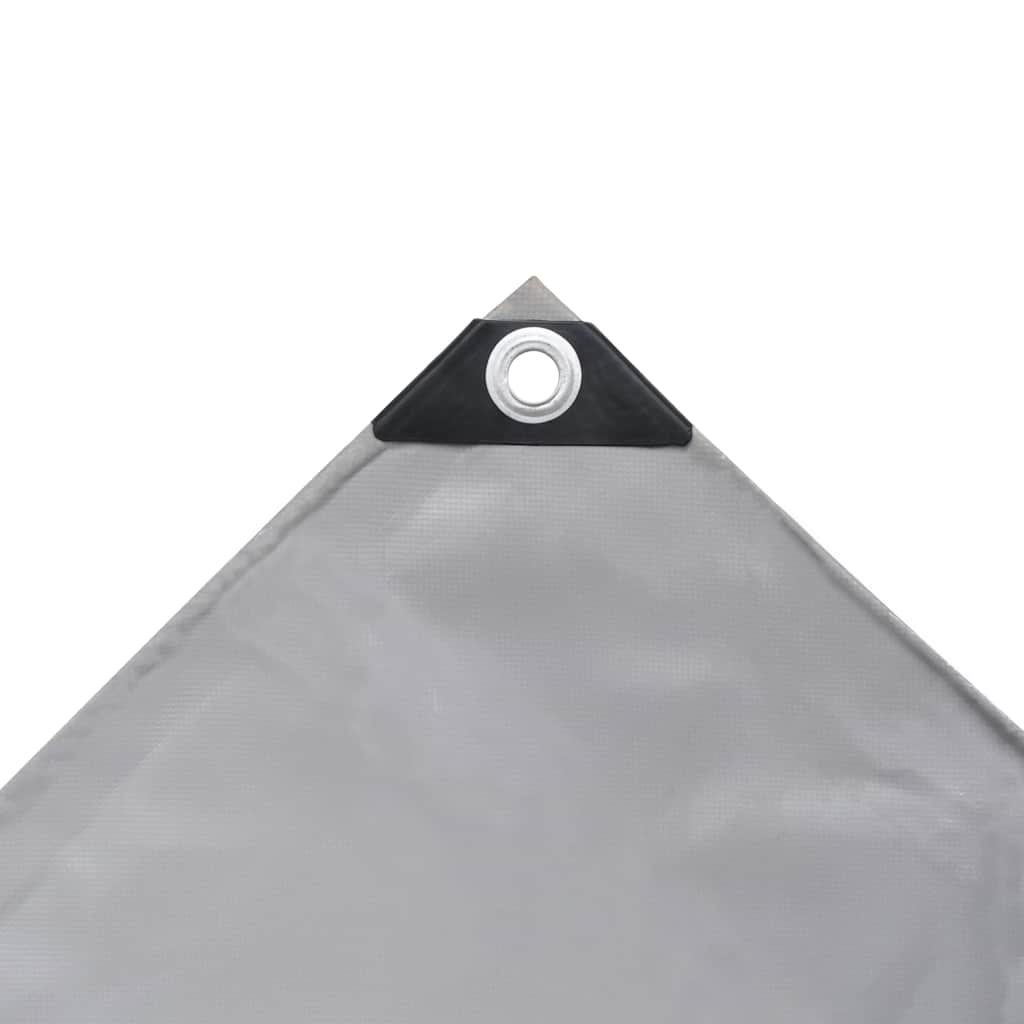 Vidaxl dekzeil 650 g m² 1,5x6 m grijs