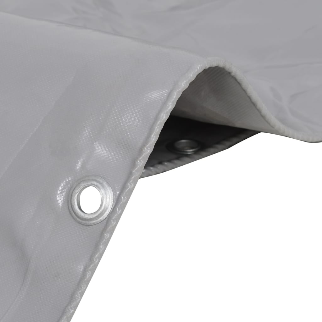 Vidaxl dekzeil 650 g m² 3,5x5 m grijs