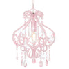 Vidaxl plafondlamp met kralen rond e14 roze