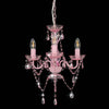 Candelier de Vidaxl con cuentas alrededor de 3xe14 rosa