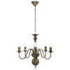 Vidaxl Chandelier 5xe14 Antiques nero