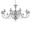 Vidaxl kroonluchter 12xe14 zilverkleurig