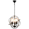 Vidaxl hanglamp rond 3xe27 zwart