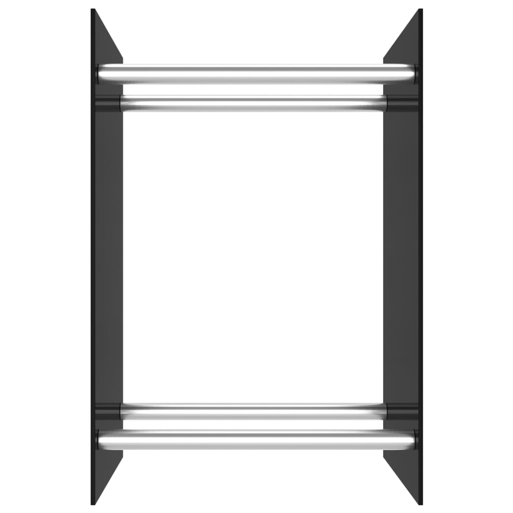 Chimenea de Vidaxl 40x35x60 cm de vidrio negro