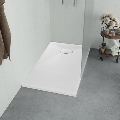 Vidaxl Doccia vassoio 80x80 cm SMC bianco