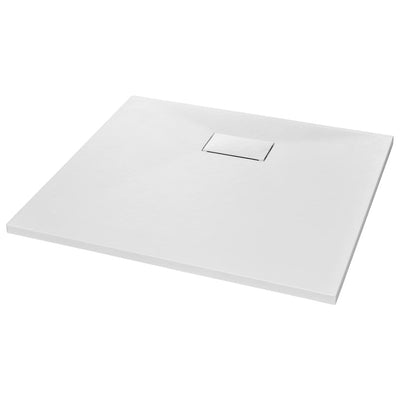 Vidaxl Doccia vassoio 90x80 cm SMC bianco