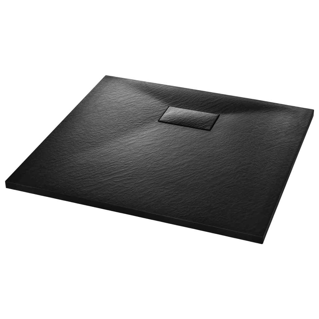 Vidaxl Doccia vassoio 90x80 cm SMC nero