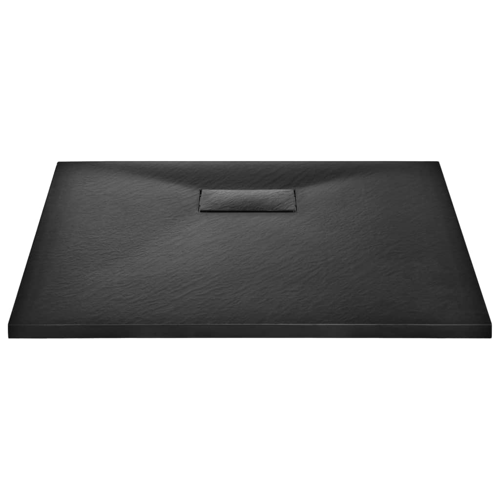 Vidaxl Doccia vassoio 90x80 cm SMC nero