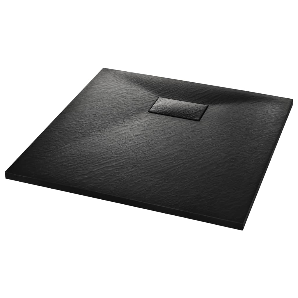 Vidaxl Doccia vassoio 90x90 cm SMC nero