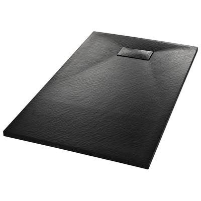 Vidaxl Doccia vassoio 120x70 cm SMC nero