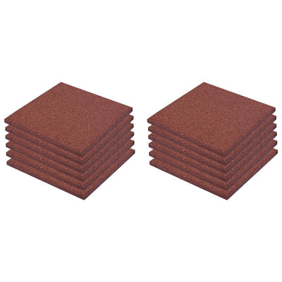 Vidaxl Valt piastrelle 12 ST 50x50x3 cm Rosso