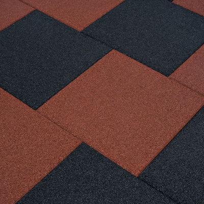 Vidaxl Valt Tiles 24 ST 50X50X3 CM RECHO RED
