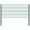 Vidaxl schuttingpaneel met palen ijzer 176,5x80 cm groen