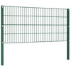 Pannello di recinzione Vidaxl con post 1.7x0,8 m di ferro verde