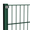 Vidaxl schuttingpaneel met palen ijzer 176,5x80 cm groen