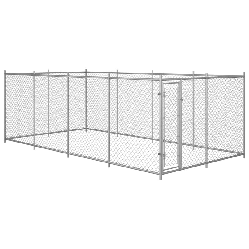 Vidaxl Dog Kennel per l'esterno di 7.6x3.8x1,9 m
