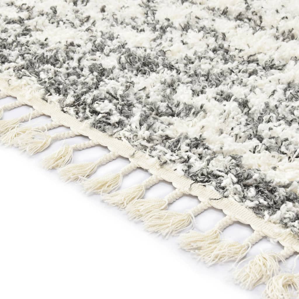 Vidaxl Carpet Berber Shaggy Altamente pila 160x230 cm pp sabbia beige -colorata