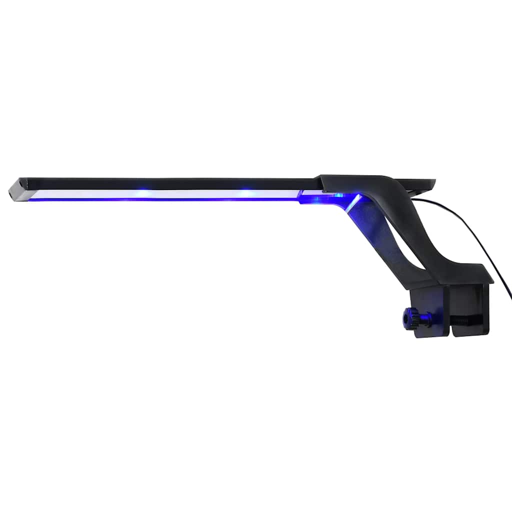 Lampada per acquarium Vidaxl con LED a base di morsetto 35-55 cm blu e bianco