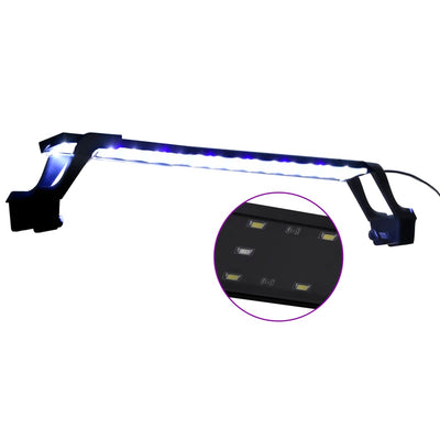 Lámpara de acuario de Vidaxl con abrazaderas LED 55-70 cm azul y blanco