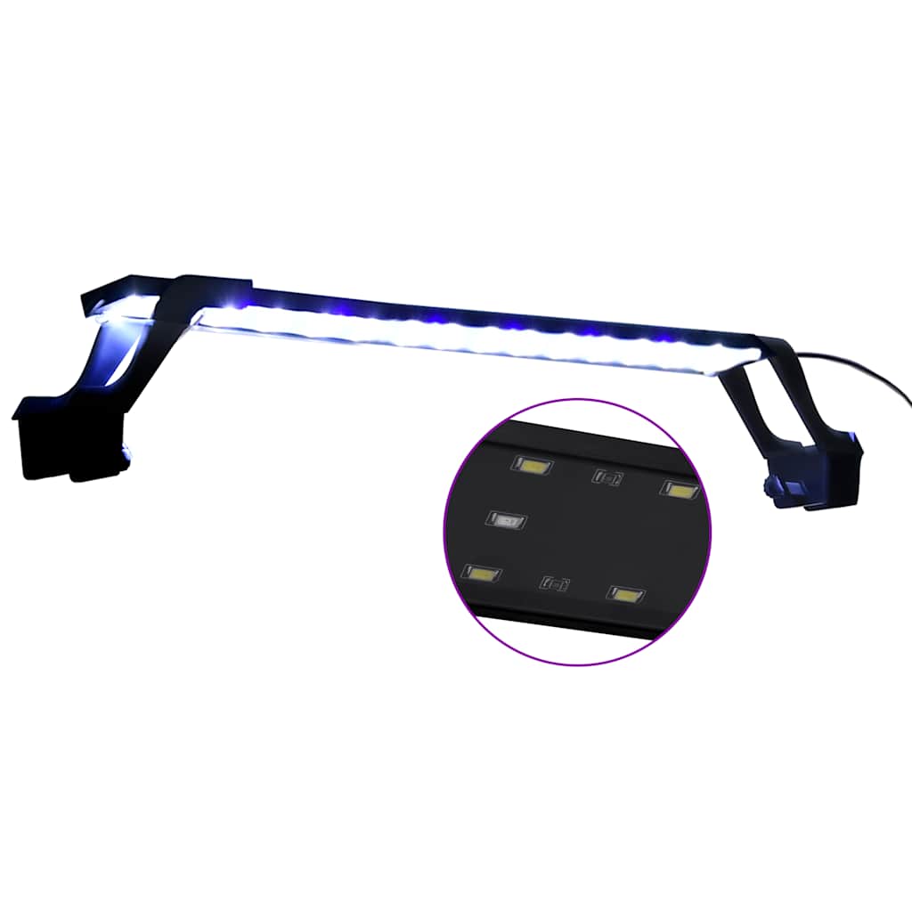 Lampada per acquarium Vidaxl con morsetti LED 55-70 cm blu e bianco